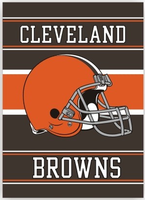 Cleveland Browns NFL 28' x 40' 2-Sided Banner: Global Trucker - 12