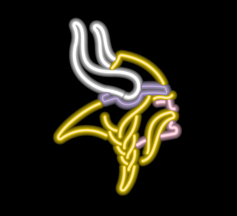 Officially Licensed NFL Team Color Sign - Minnesota Vikings