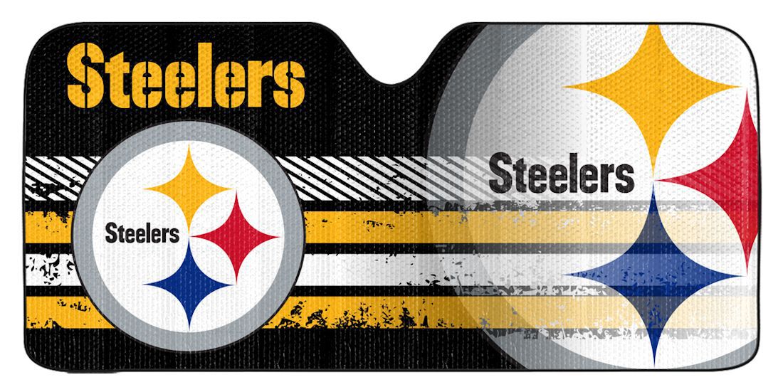 Pittsburgh Steelers Sunshades - Pittsburgh Steelers Merchandise -  Pittsburgh Steelers Automobile Sun shade