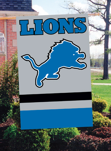 : Detroit Lions Embroidered Nylon Flag : Sports & Outdoors