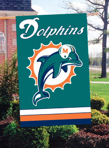 Miami Dolphins Flags - Miami Dolphins Flagpole Flags - Miami Dolphins NFL  27' x 37' Vertical Outdoor Pole Flag