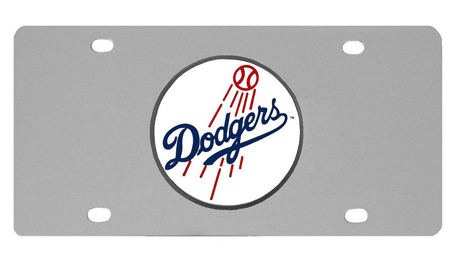 Los Angeles Dodgers License Plates - Los Angeles Dodgers Merchandise - Los  Angeles Dodgers MLB Stainless Steel License Plate