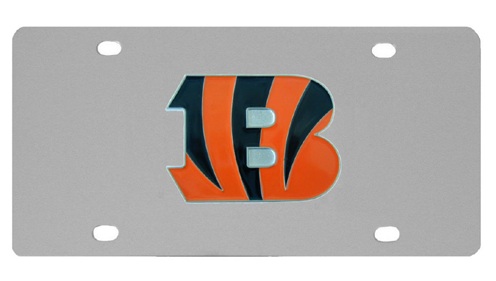 Cincinnati Bengals License Plates - Cincinnati Bengals License Frames -  Cincinnati Bengals NFL Stainless Steel License Plates